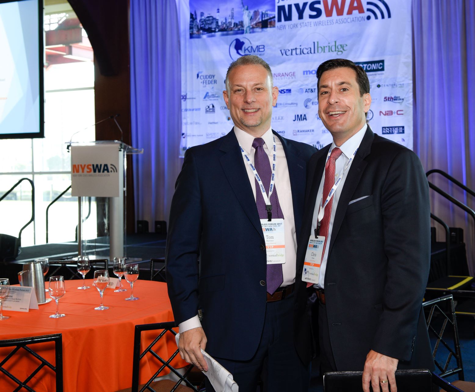 Chris Fisher and Tom Marciano at NYSWA Forum