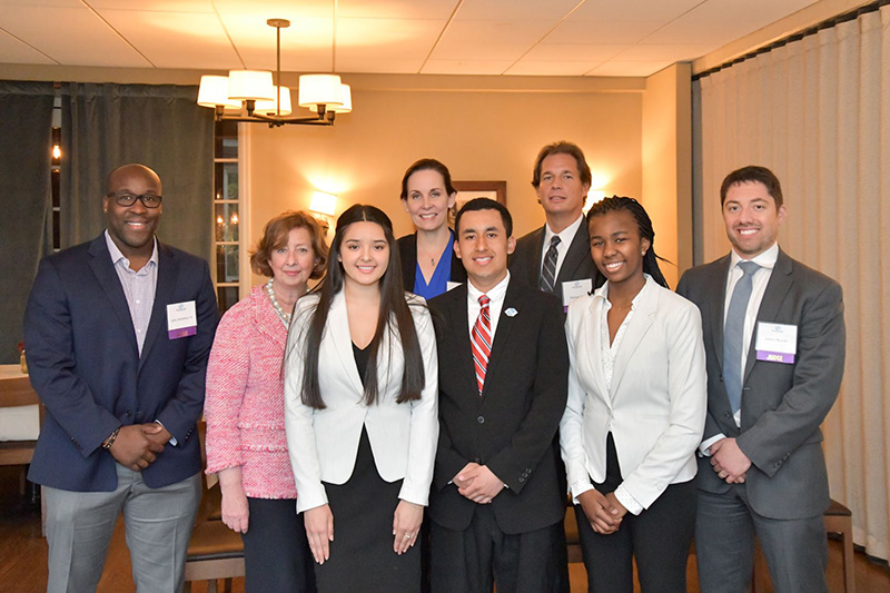 Jordan Brooks and Fellow Judges and youth leadership honorees