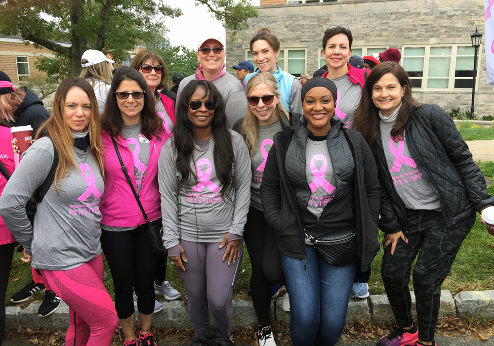 Cuddy & Feder team at making strides breast cancer walk 2019