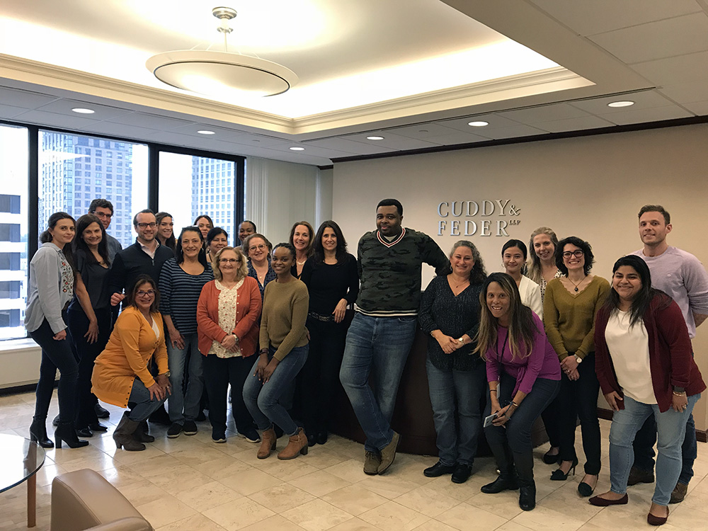 Cuddy & Feder Employees Wear Jeans Day Photo in support of LLS